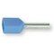 Boîte de 500 embouts doubles de câble pré-isolés bleus, 2x0,75 mm²